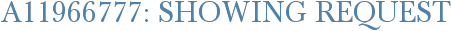 A11966777: Showing Request