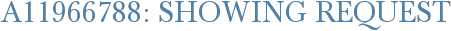 A11966788: Showing Request