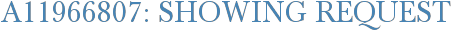 A11966807: Showing Request