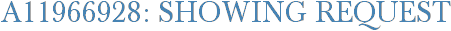 A11966928: Showing Request