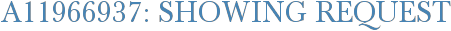 A11966937: Showing Request