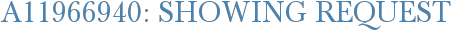 A11966940: Showing Request