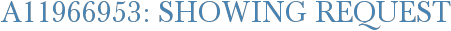 A11966953: Showing Request