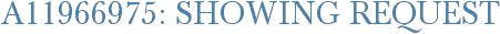 A11966975: Showing Request
