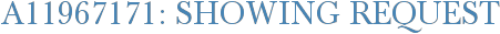 A11967171: Showing Request