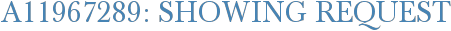 A11967289: Showing Request