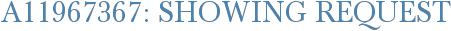 A11967367: Showing Request