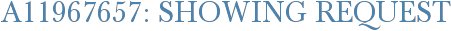 A11967657: Showing Request