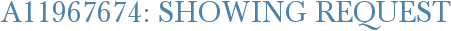 A11967674: Showing Request