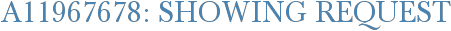 A11967678: Showing Request