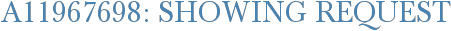 A11967698: Showing Request
