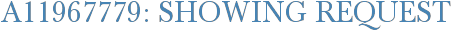A11967779: Showing Request
