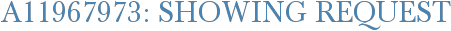 A11967973: Showing Request