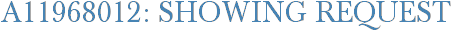 A11968012: Showing Request