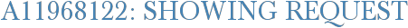 A11968122: Showing Request