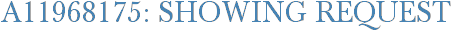 A11968175: Showing Request