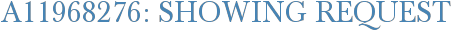 A11968276: Showing Request