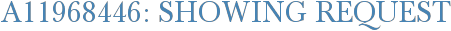 A11968446: Showing Request