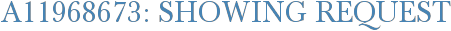 A11968673: Showing Request