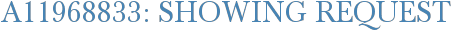 A11968833: Showing Request