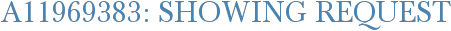 A11969383: Showing Request