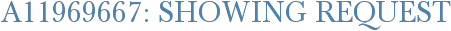 A11969667: Showing Request