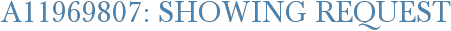 A11969807: Showing Request