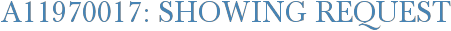 A11970017: Showing Request