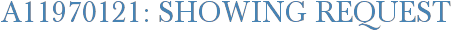 A11970121: Showing Request
