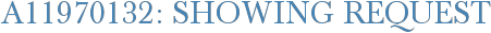A11970132: Showing Request