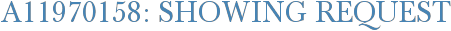 A11970158: Showing Request