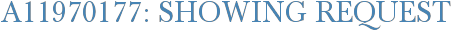 A11970177: Showing Request