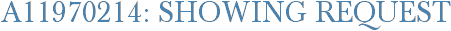 A11970214: Showing Request