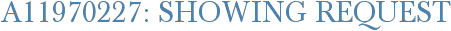 A11970227: Showing Request