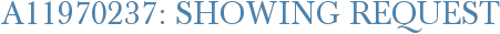 A11970237: Showing Request
