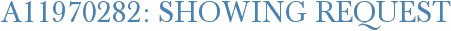 A11970282: Showing Request
