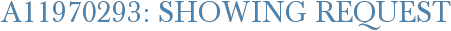A11970293: Showing Request