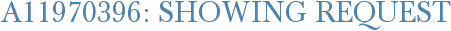 A11970396: Showing Request