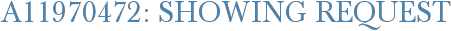 A11970472: Showing Request