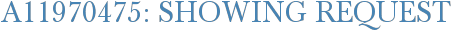 A11970475: Showing Request