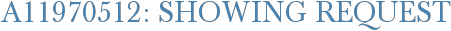 A11970512: Showing Request