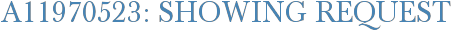 A11970523: Showing Request