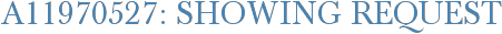 A11970527: Showing Request