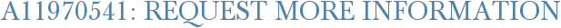 A11970541: Request More Information