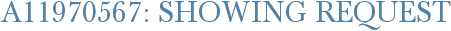 A11970567: Showing Request