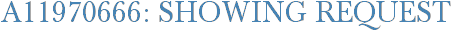 A11970666: Showing Request