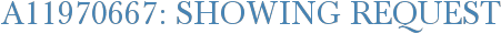 A11970667: Showing Request