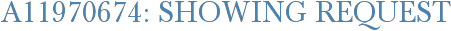 A11970674: Showing Request