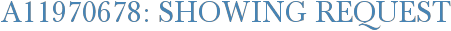 A11970678: Showing Request