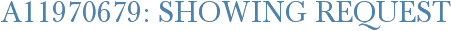 A11970679: Showing Request